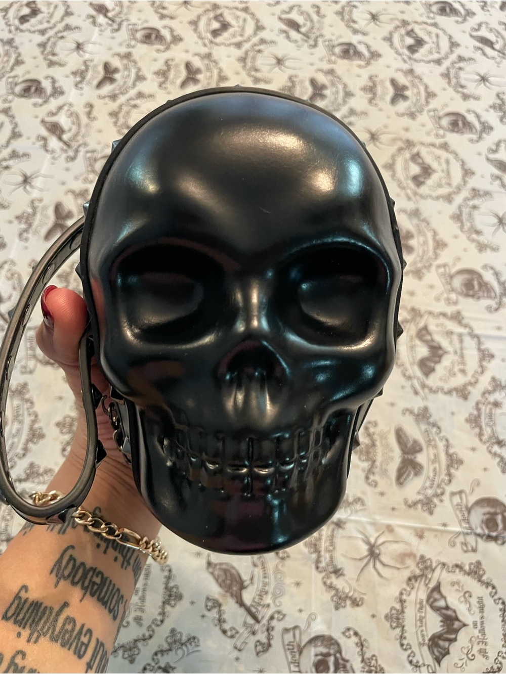 Black Skull Mini Bag